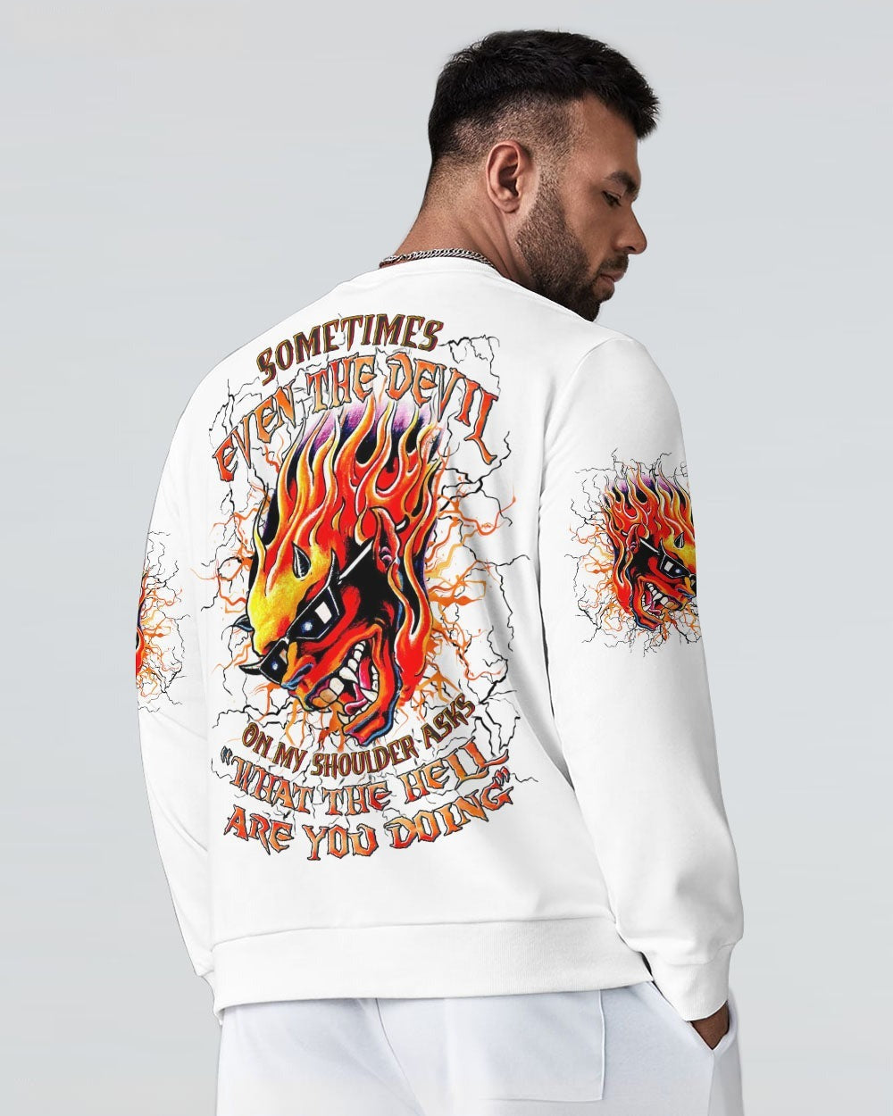 BLISSCORNERS SOMETIMES EVEN THE DEVIL SKULL ALL OVER PRINT