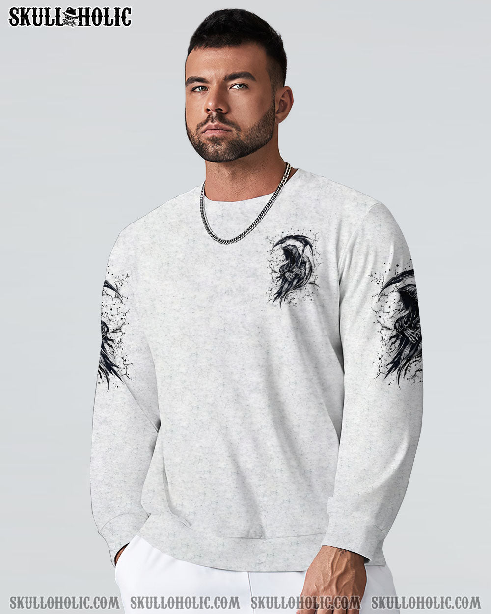 BLISSCORNERS HELLO DARKNESS MY OLD FRIEND REAPER ALL OVER PRINT