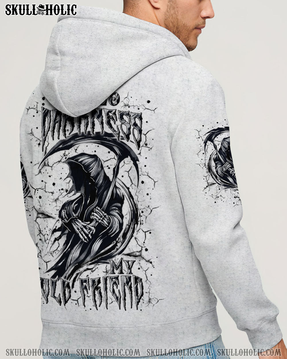 BLISSCORNERS HELLO DARKNESS MY OLD FRIEND REAPER ALL OVER PRINT