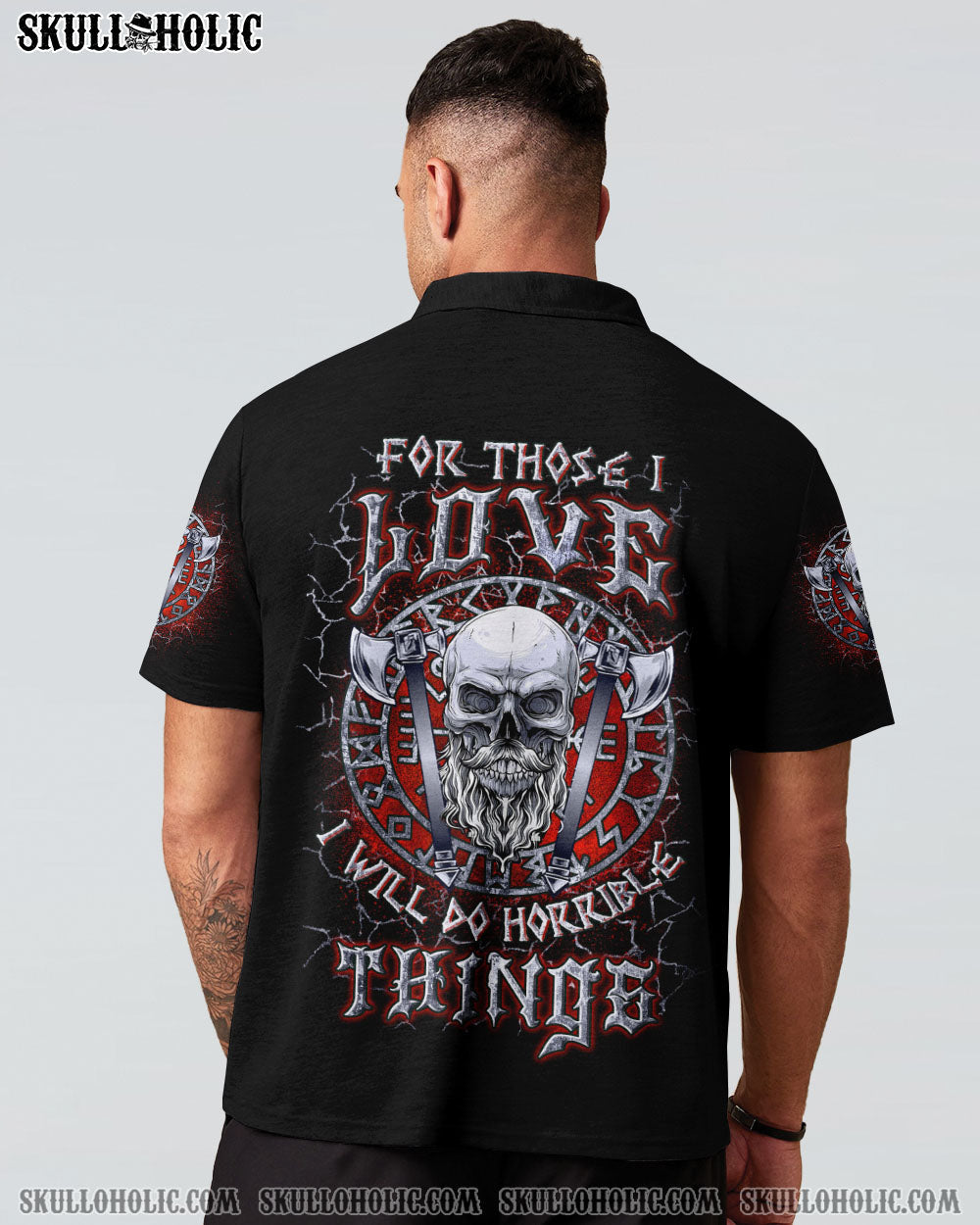 BLISSCORNERS FOR THOSE I LOVE VIKING SKULL ALL OVER PRINT
