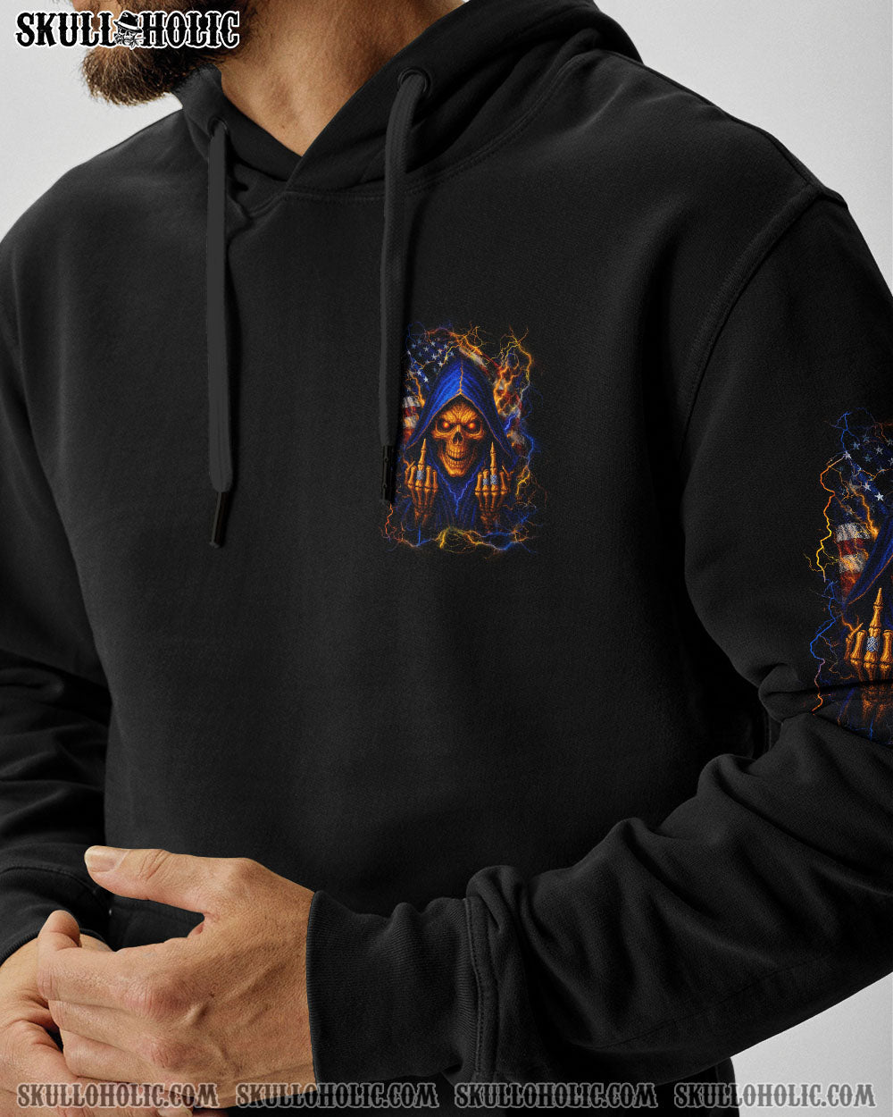 BLISSCORNERS I AM AN AMERICAN SKULL ALL OVER PRINT