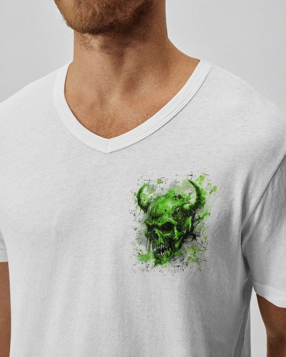BLISSCORNERS I'M NEVER ALONE SKULL DEMON ALL OVER PRINT