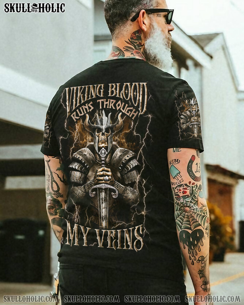 BLISSCORNERS VIKING BLOOD RUNS THROUGH MY VEINS ALL OVER PRINT