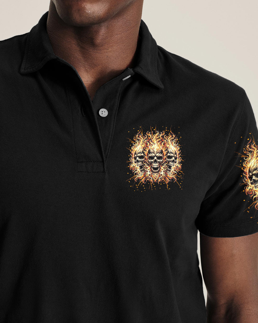 BLISSCORNERS WALK AWAY I HAVE ANGER ISSUES FIRE SKULL ALL OVER PRINT