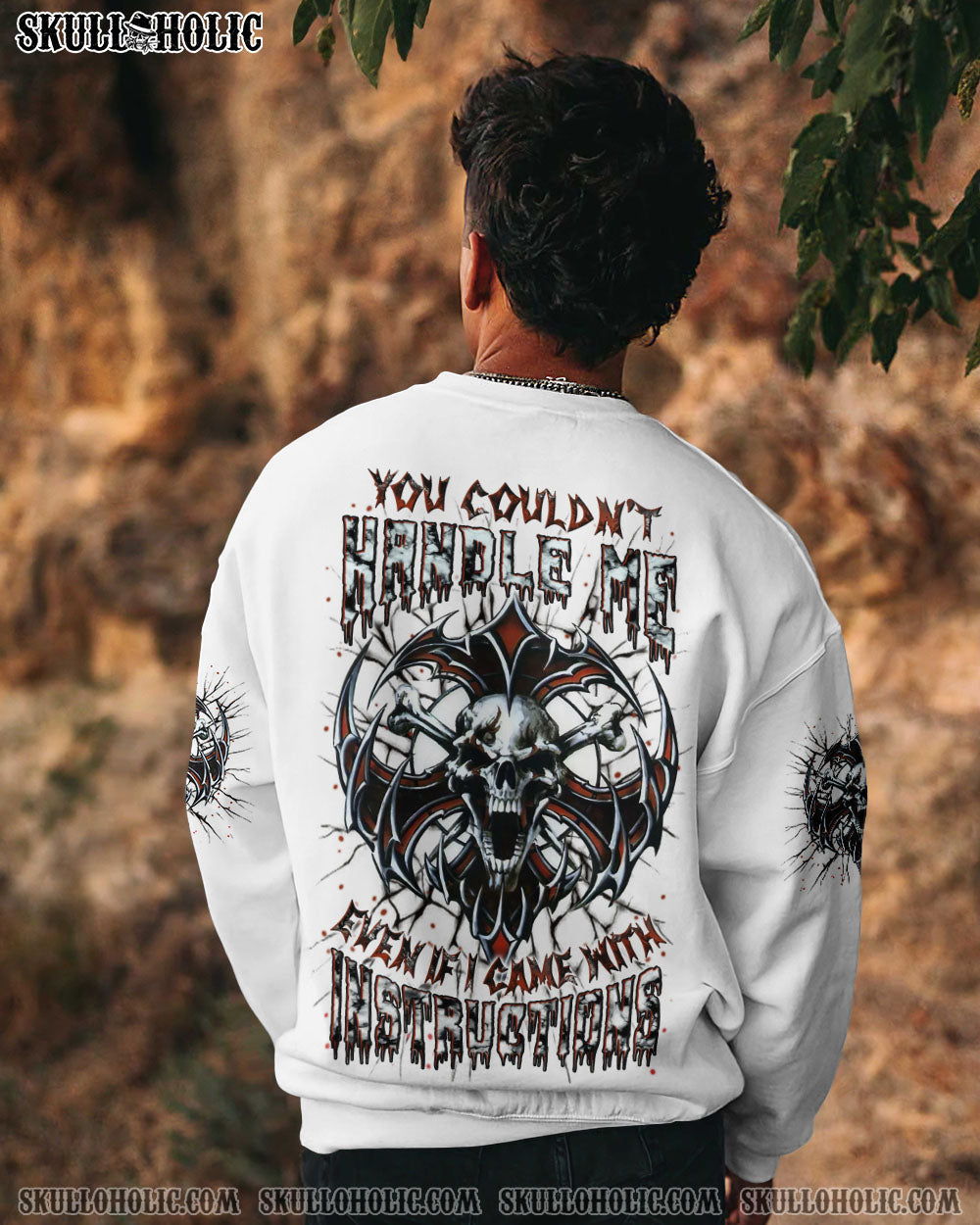 BLISSCORNERS YOU COULDN'T HANDLE ME SKULL ALL OVER PRINT