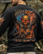 BLISSCORNERS AMERICA LIVE IT LOVE IT OR GET THE HELL OUT ALL OVER PRINT