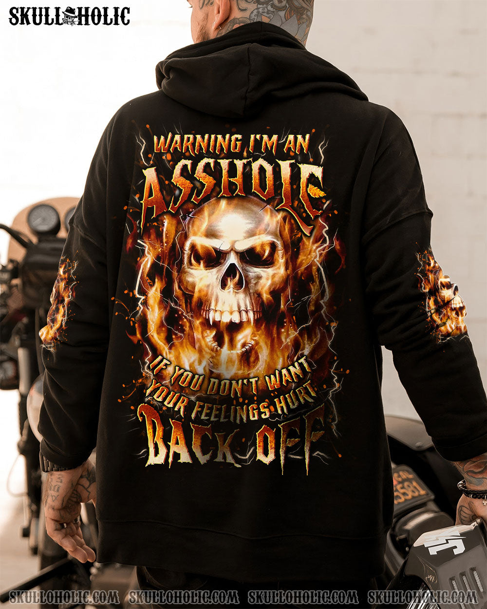 BLISSCORNERS WARNING I'M AN A SKULL ALL OVER PRINT
