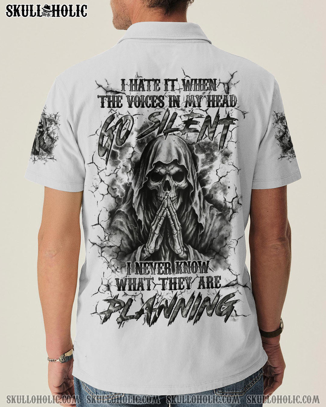 BLISSCORNERS I HATE IT WHEN THE VOICES IN MY HEAD GO SILENT ALL OVER PRINT