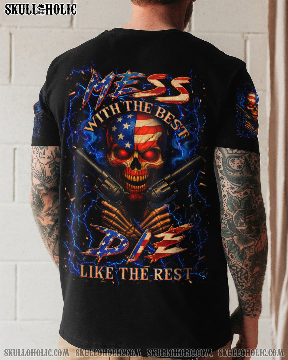 BLISSCORNERS MESS WITH THE BEST DIE LIKE THE REST ALL OVER PRINT