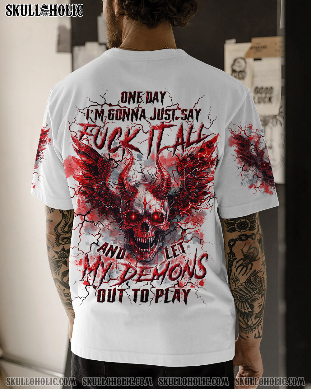 BLISSCORNERS ONE DAY I'M GONNA JUST SAY ALL OVER PRINT