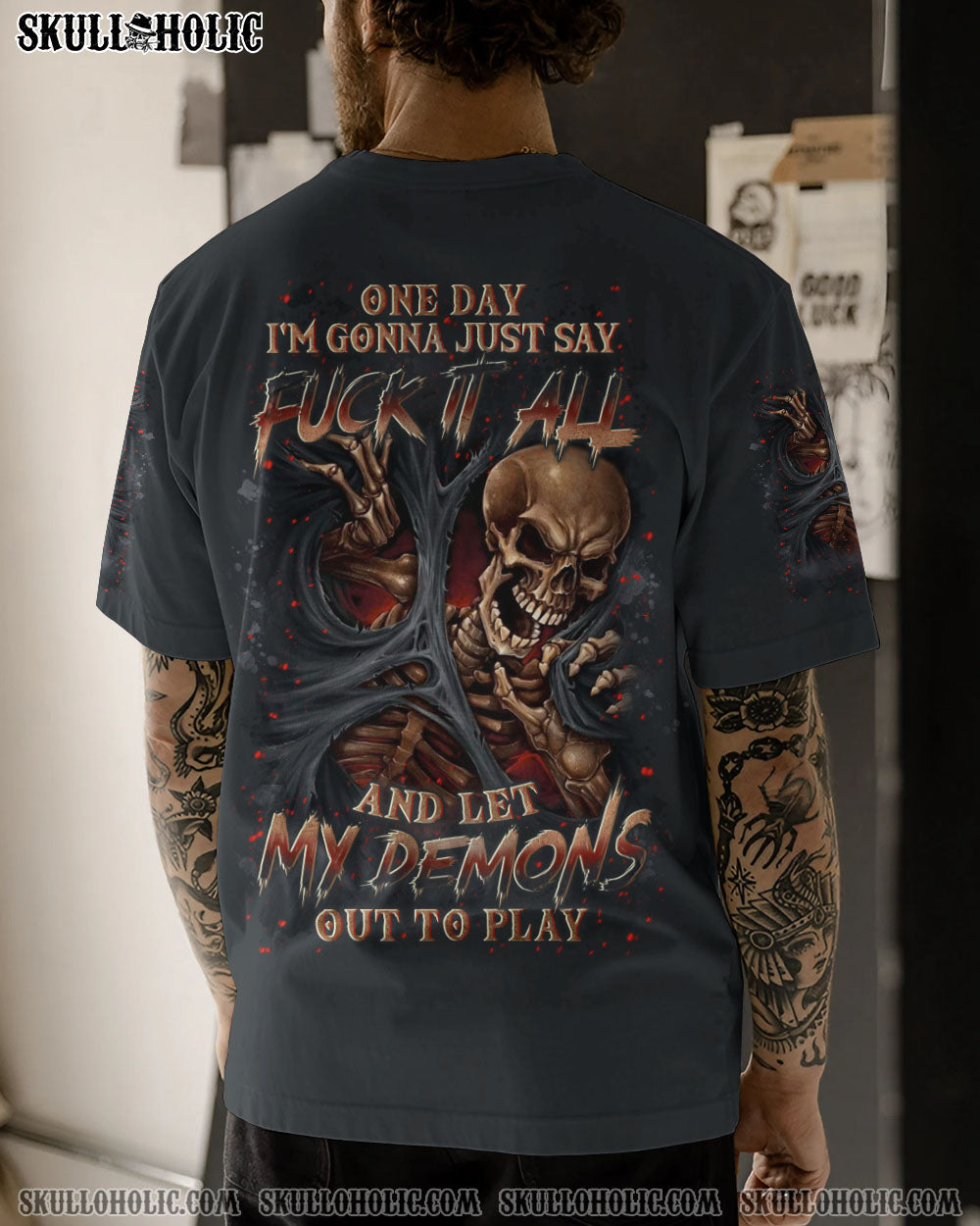 BLISSCORNERS ONE DAY I'M GONNA JUST SAY ALL OVER PRINT