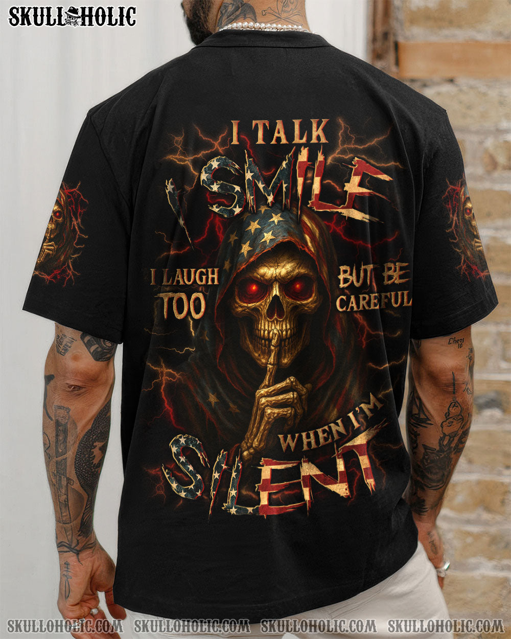 BLISSCORNERS BE CAREFUL WHEN I'M SILENT REAPER ALL OVER PRINT