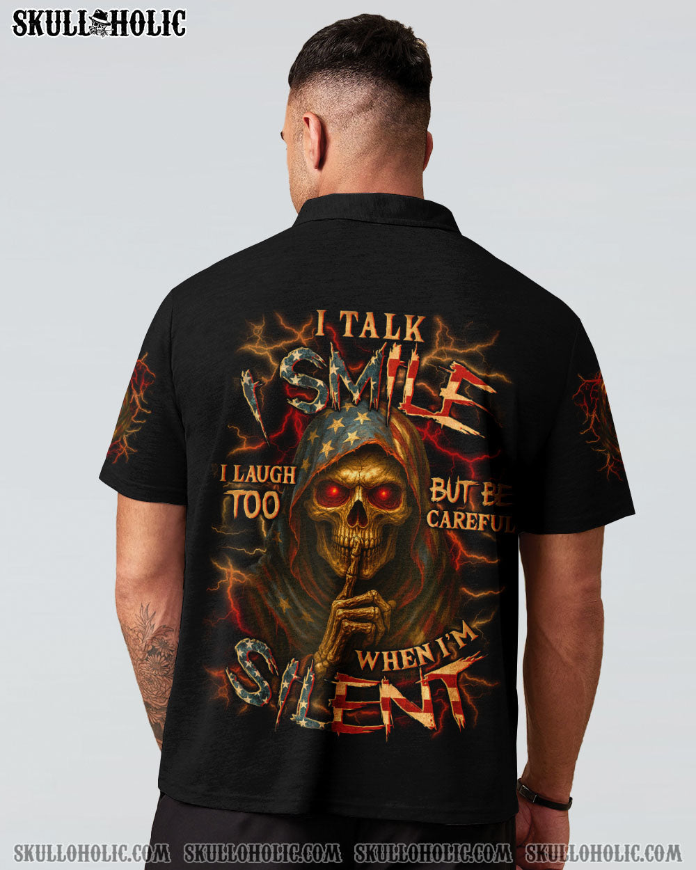 BLISSCORNERS BE CAREFUL WHEN I'M SILENT REAPER ALL OVER PRINT