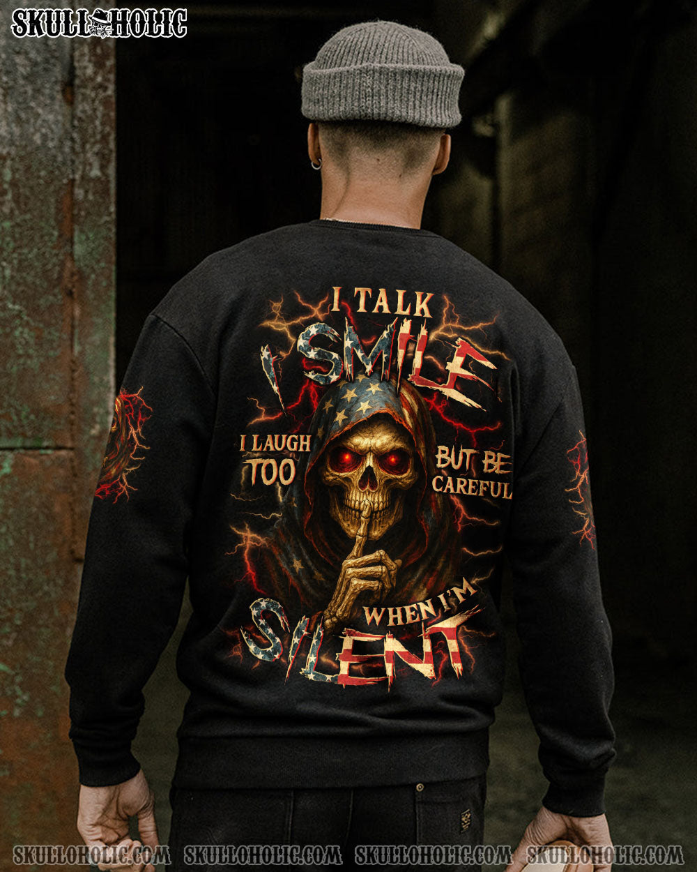 BLISSCORNERS BE CAREFUL WHEN I'M SILENT REAPER ALL OVER PRINT