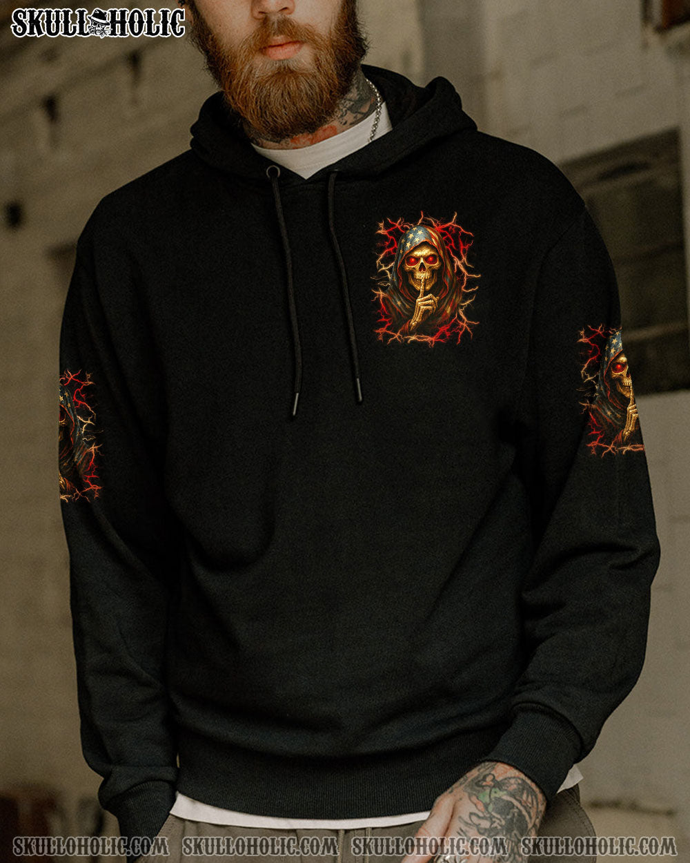 BLISSCORNERS BE CAREFUL WHEN I'M SILENT REAPER ALL OVER PRINT