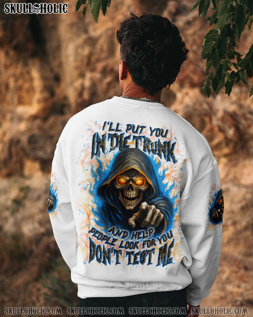BLISSCORNERS I'LL PUT YOU IN THE TRUNK REAPER ALL OVER PRINT