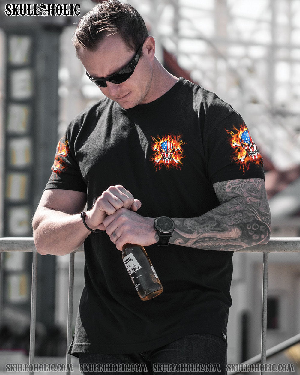 BLISSCORNERS AMERICA LIVE IT LOVE IT OR GET THE HELL OUT ALL OVER PRINT