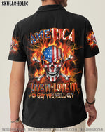 BLISSCORNERS AMERICA LIVE IT LOVE IT OR GET THE HELL OUT ALL OVER PRINT