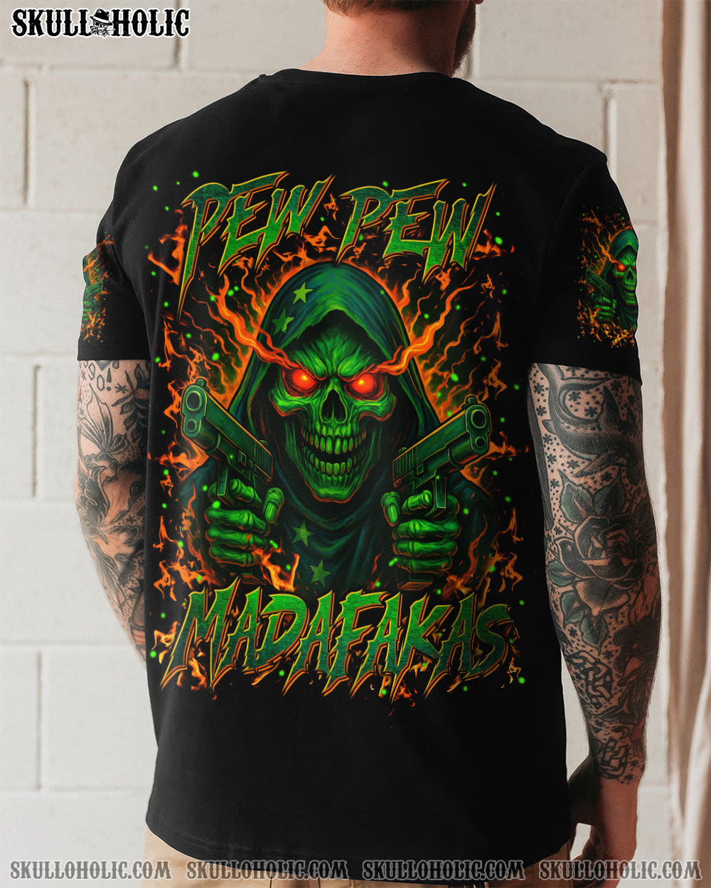 BLISSCORNERS PEW PEW MADAFAKAS SKULL REAPER ALL OVER PRINT