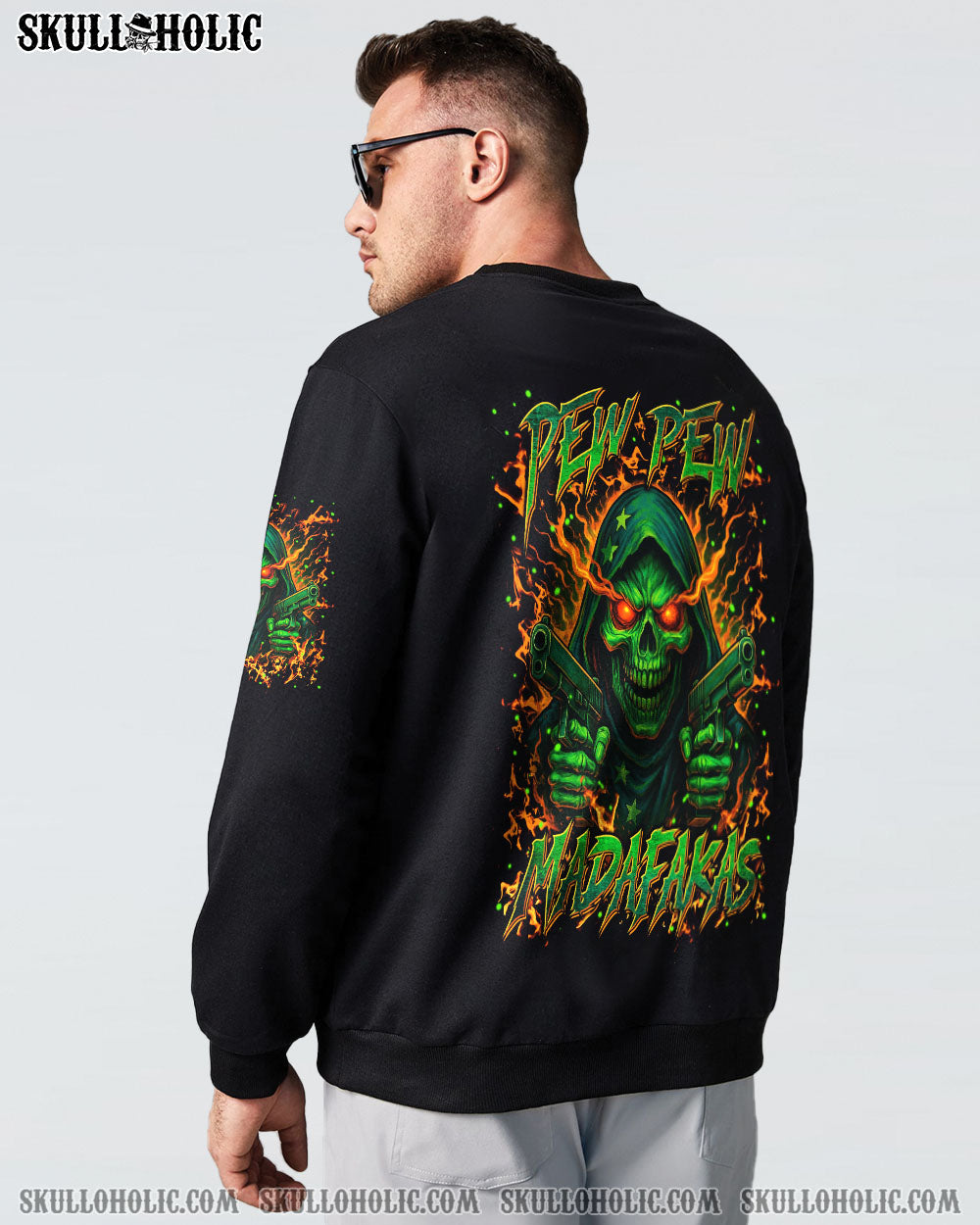 BLISSCORNERS PEW PEW MADAFAKAS SKULL REAPER ALL OVER PRINT