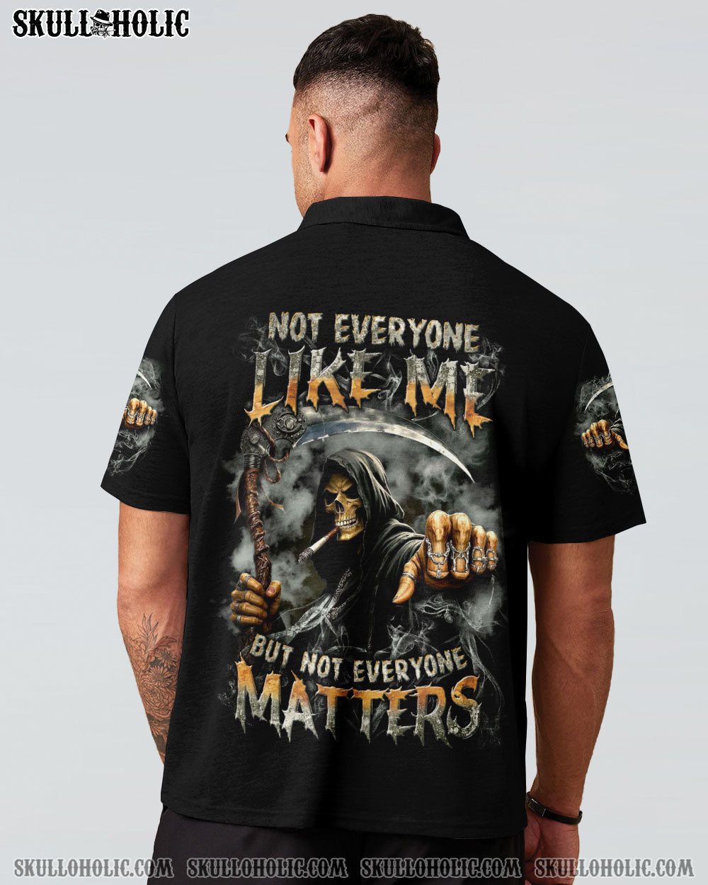BLISSCORNERS NOT EVERYONE LIKES ME SKULL REAPER ALL OVER PRINT