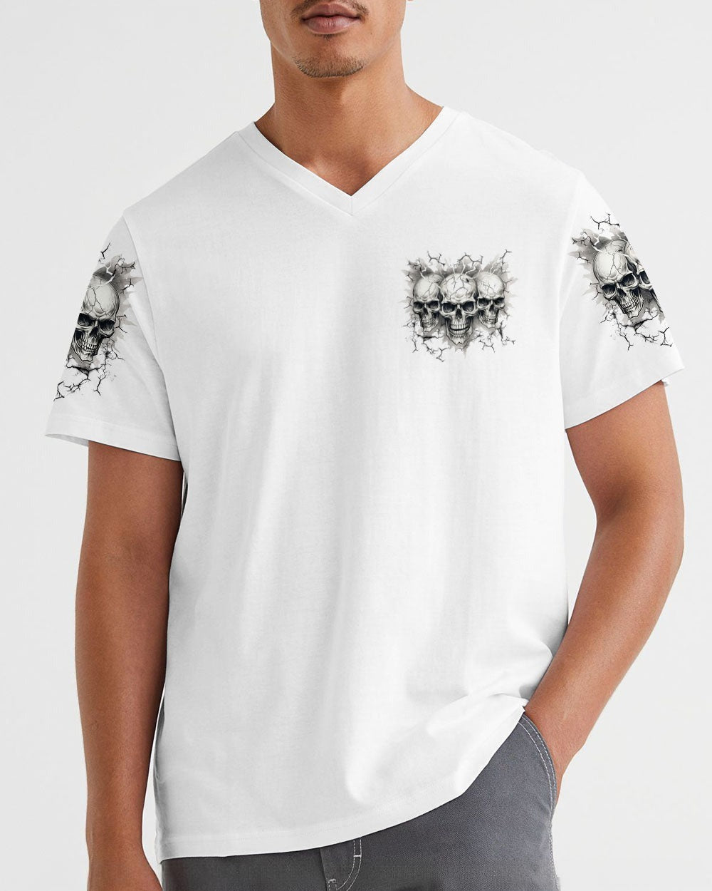 BLISSCORNERS STUCK BETWEEN IDK IDC AND IDGAF SKULL ALL OVER PRINT