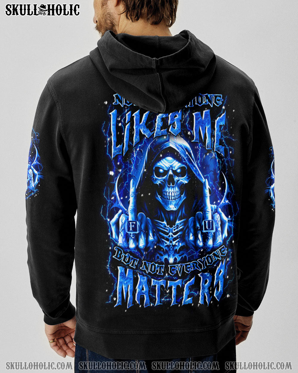 BLISSCORNERS NOT EVERYONE LIKES ME SKULL REAPER ALL OVER PRINT