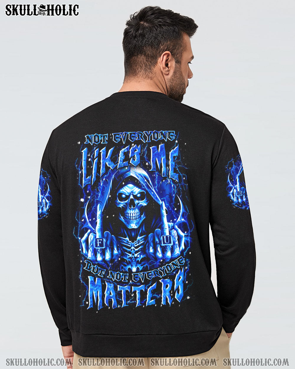 BLISSCORNERS NOT EVERYONE LIKES ME SKULL REAPER ALL OVER PRINT