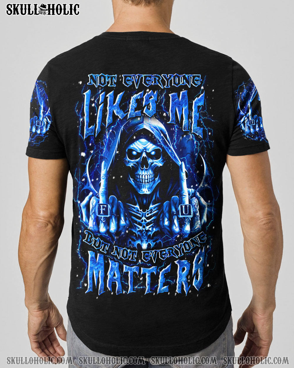 BLISSCORNERS NOT EVERYONE LIKES ME SKULL REAPER ALL OVER PRINT