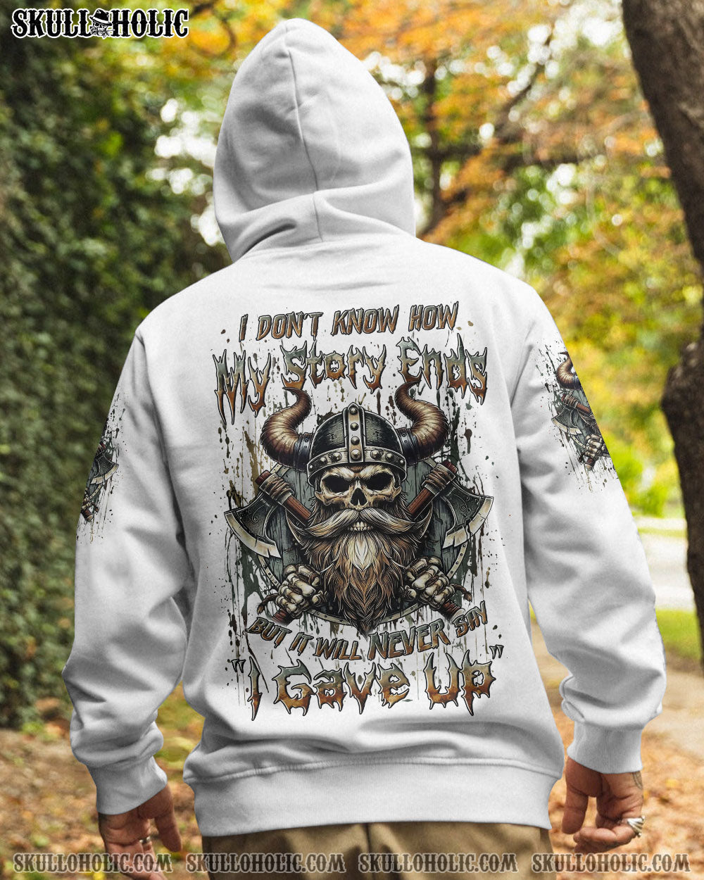 BLISSCORNERS I DON'T KNOW HOW MY STORY ENDS VIKING SKULL ALL OVER PRINT