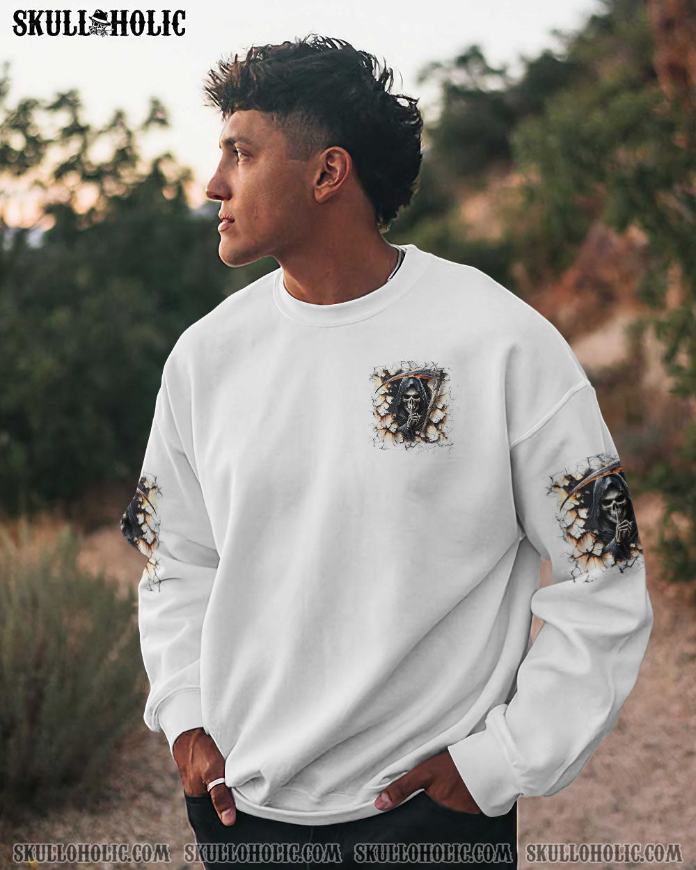 BLISSCORNERS BE CAREFUL WHEN I'M SILENT REAPER ALL OVER PRINT