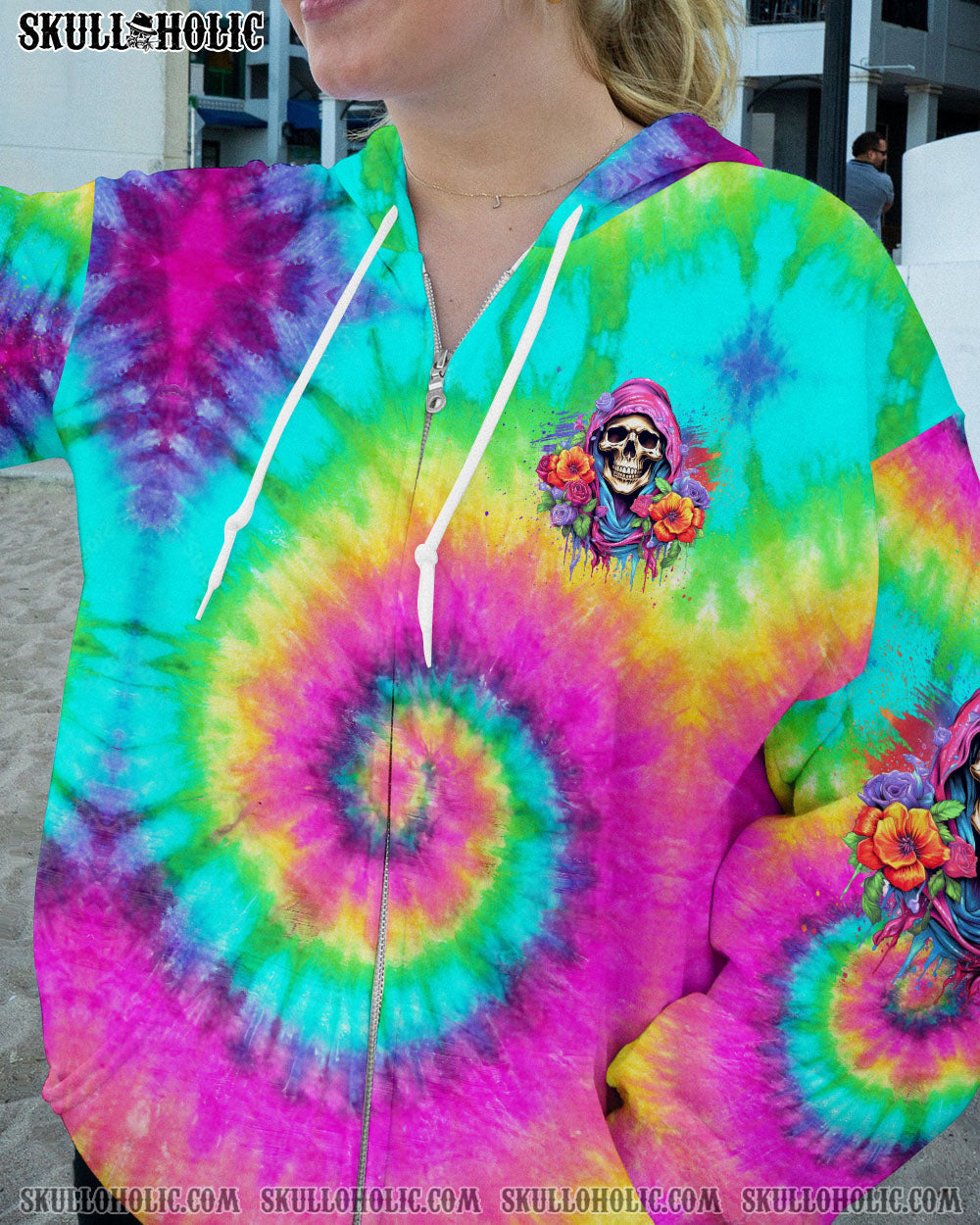 BLISSCORNERS I'M BLUNT BECAUSE GOD ROLLED ME TIE DYE ALL OVER PRINT