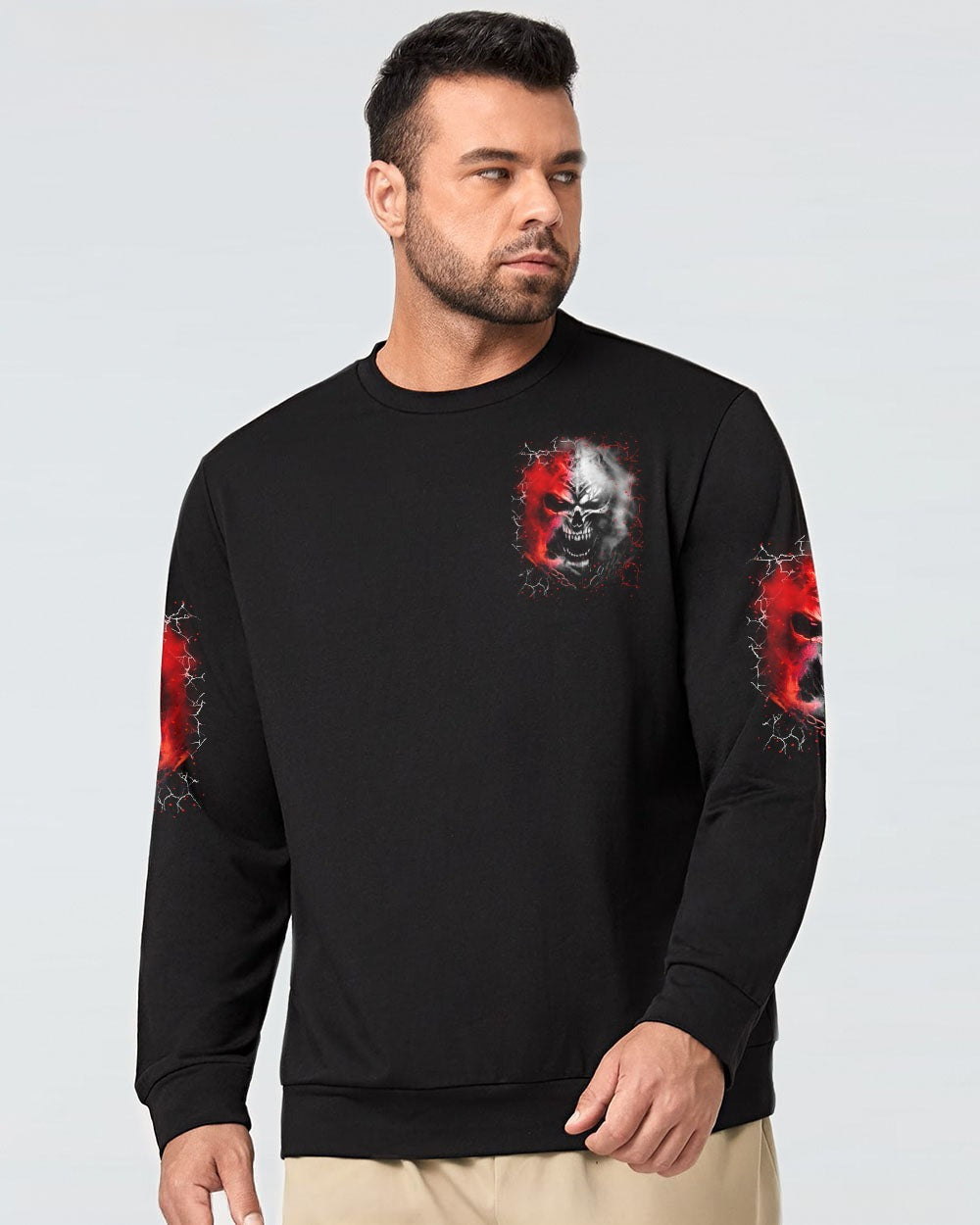 BLISSCORNERS I'M NEVER ALONE SKULL DEMON ALL OVER PRINT