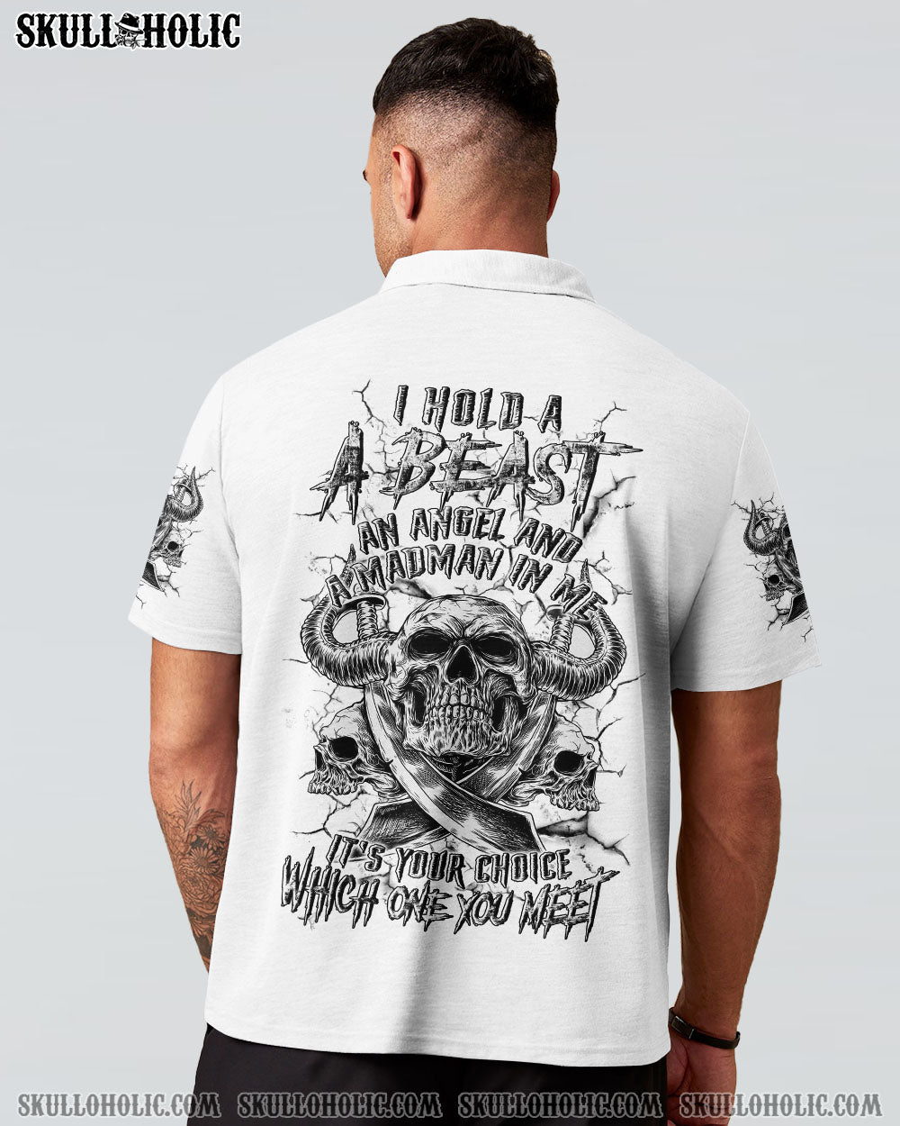 BLISSCORNERS I HOLD A BEAST AN ANGEL AND MADMAN IN ME ALL OVER PRINT