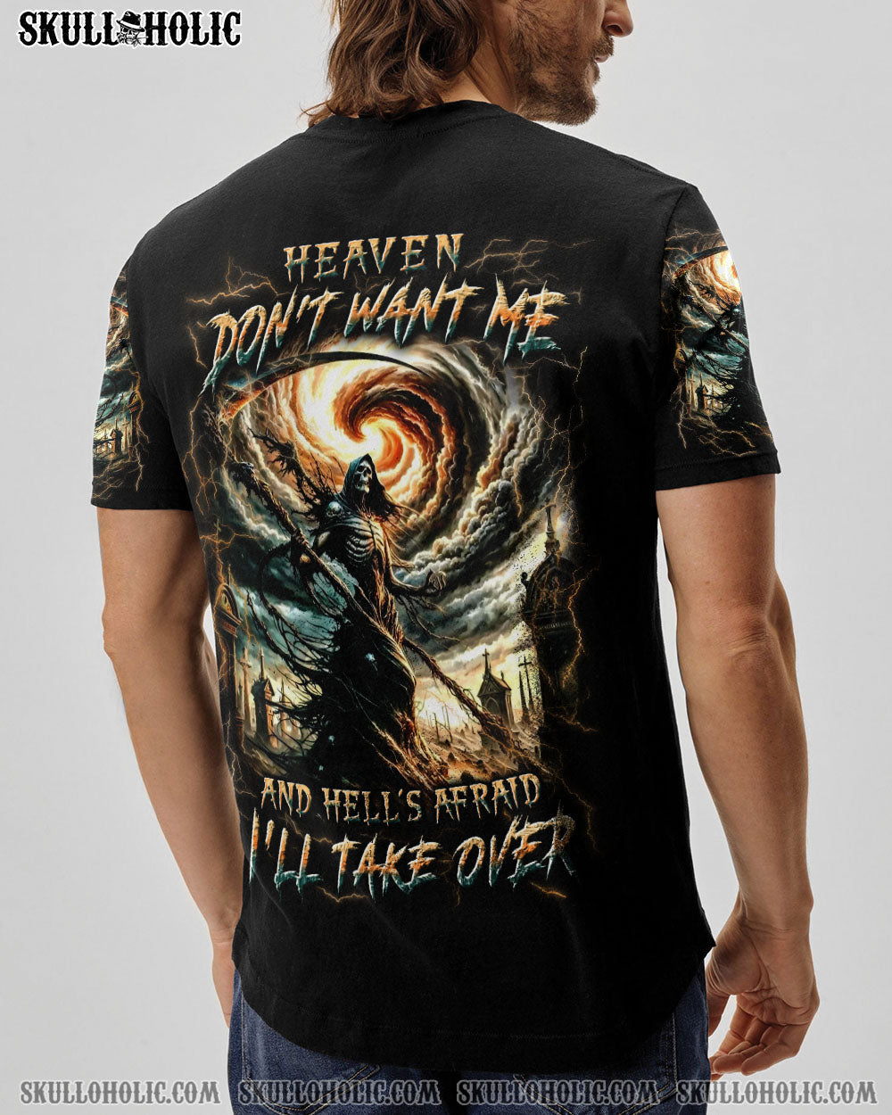 BLISSCORNERS HEAVEN DON'T WANT ME ALL OVER PRINT