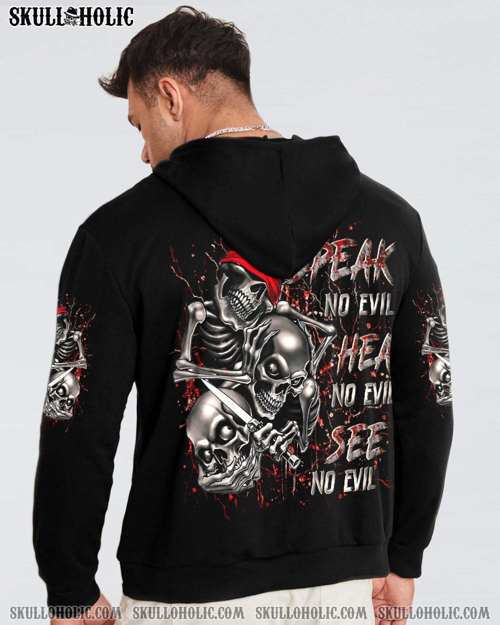 BLISSCORNERS SEE NO HEAR NO SPEAK NO ALL OVER PRINT