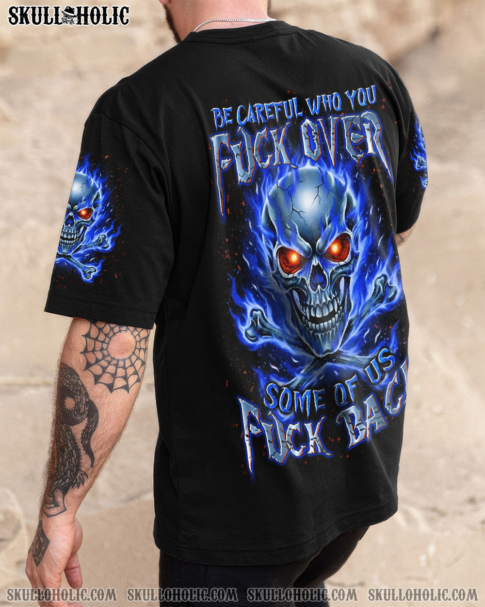 BLISSCORNERS BE CAREFUL FIRE SKULL ALL OVER PRINT