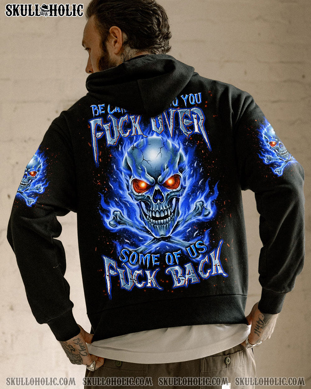 BLISSCORNERS BE CAREFUL FIRE SKULL ALL OVER PRINT