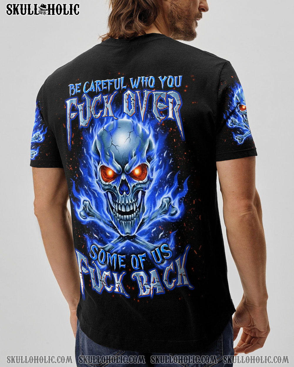 BLISSCORNERS BE CAREFUL FIRE SKULL ALL OVER PRINT