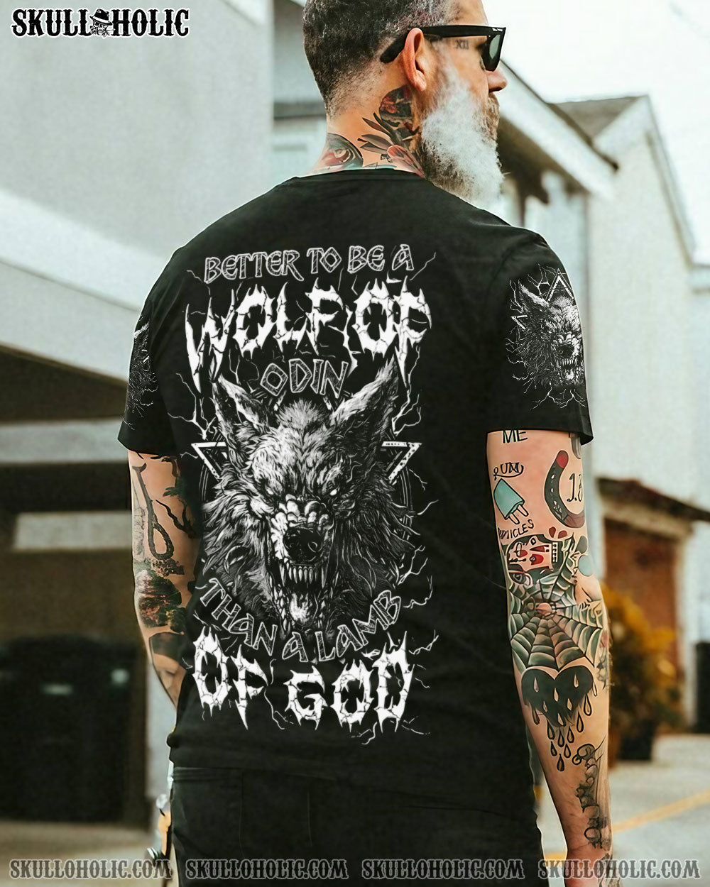 BLISSCORNERS BETTER TO BE A WOLF OF ODIN ALL OVER PRINT