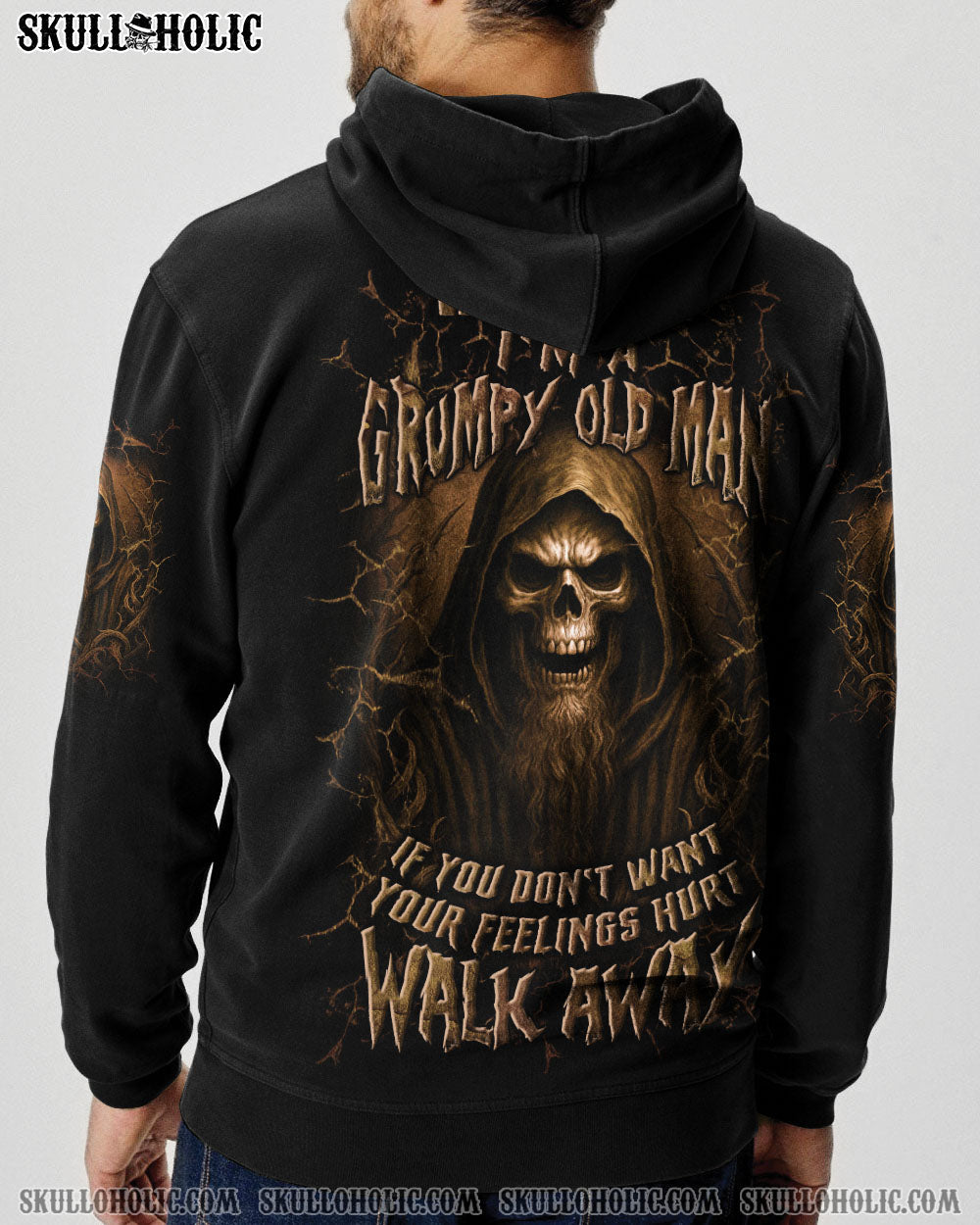 BLISSCORNERS WARNING I'M A GRUMPY OLD MAN ALL OVER PRINT