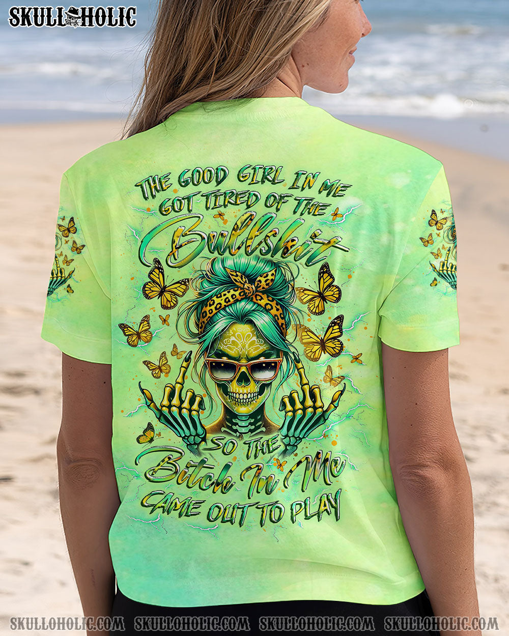 BLISSCORNERS THE GOOD GIRL IN ME ALL OVER PRINT