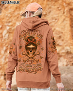 BLISSCORNERS ALWAYS A STRONG WOMAN SKULL MESSY BUN ALL OVER PRINT