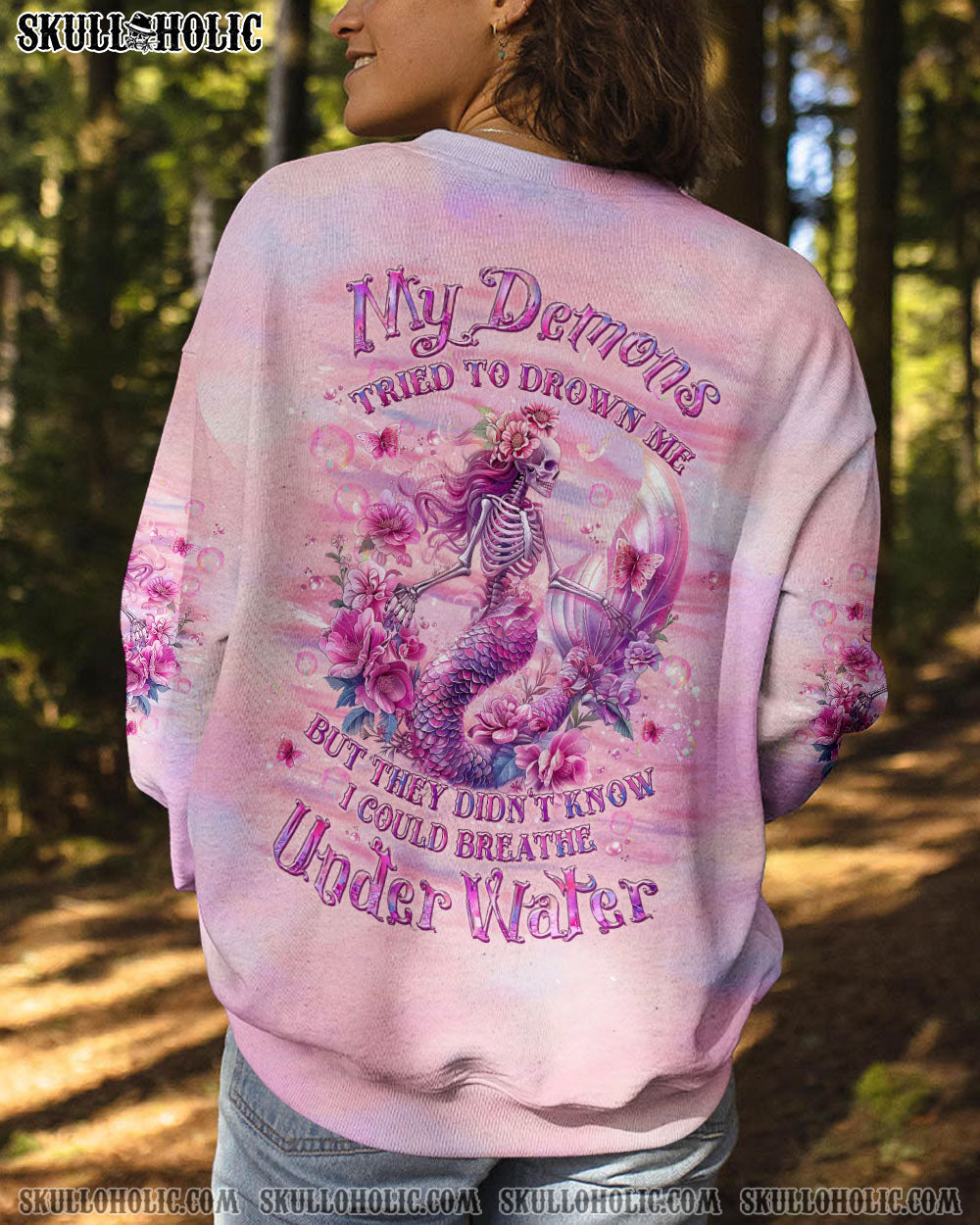 BLISSCORNERS MY DEMONS TRIED TO DROWN ME MERMAID ALL OVER PRINT