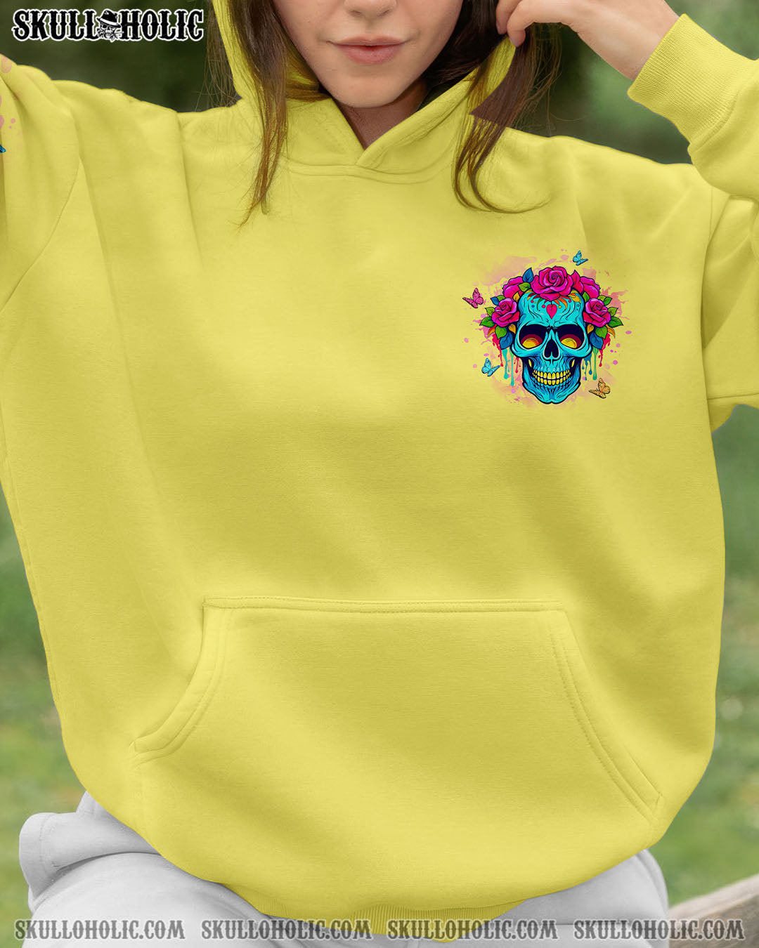 BLISSCORNERS THE GOOD GIRL IN ME SKULL ALL OVER PRINT