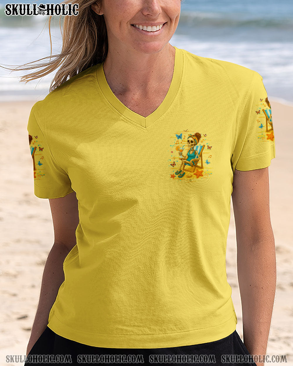 BLISSCORNERS THE BEACH TAKES THE BITCH OUT OF ME ALL OVER PRINT