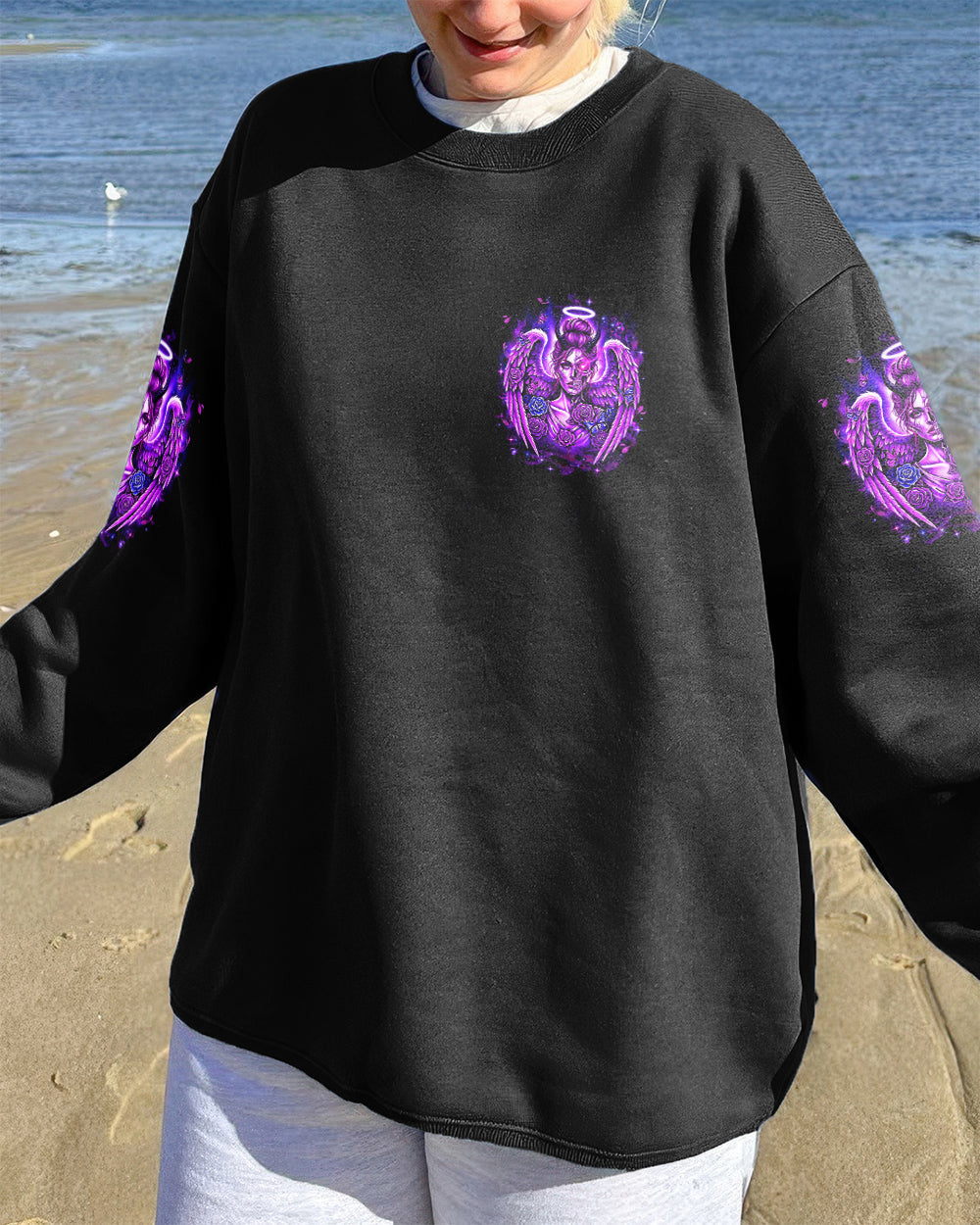 BLISSCORNERS NOT EVERYONE LIKES ME SKULL MESSY BUN ALL OVER PRINT