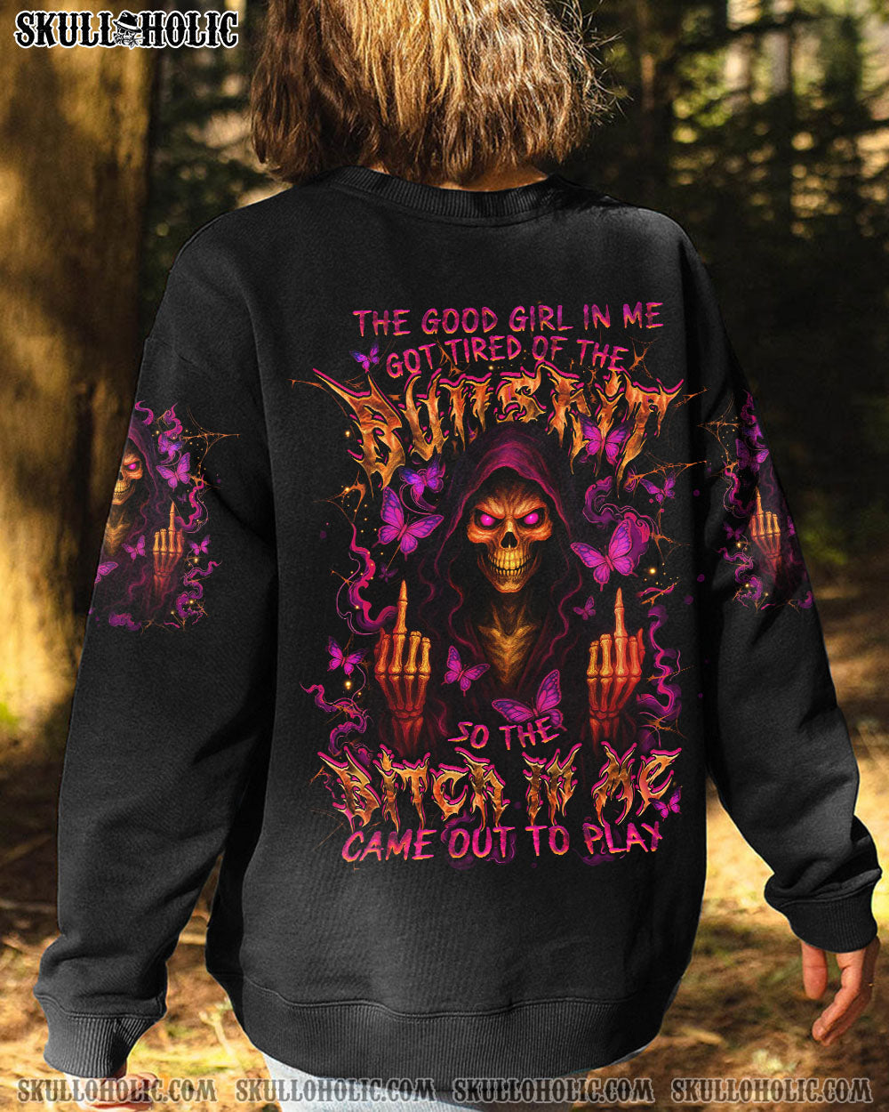 BLISSCORNERS THE GOOD GIRL IN ME ALL OVER PRINT