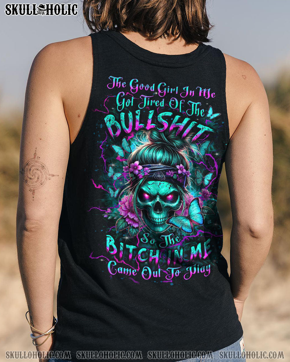 BLISSCORNERS THE GOOD GIRL IN ME ALL OVER PRINT