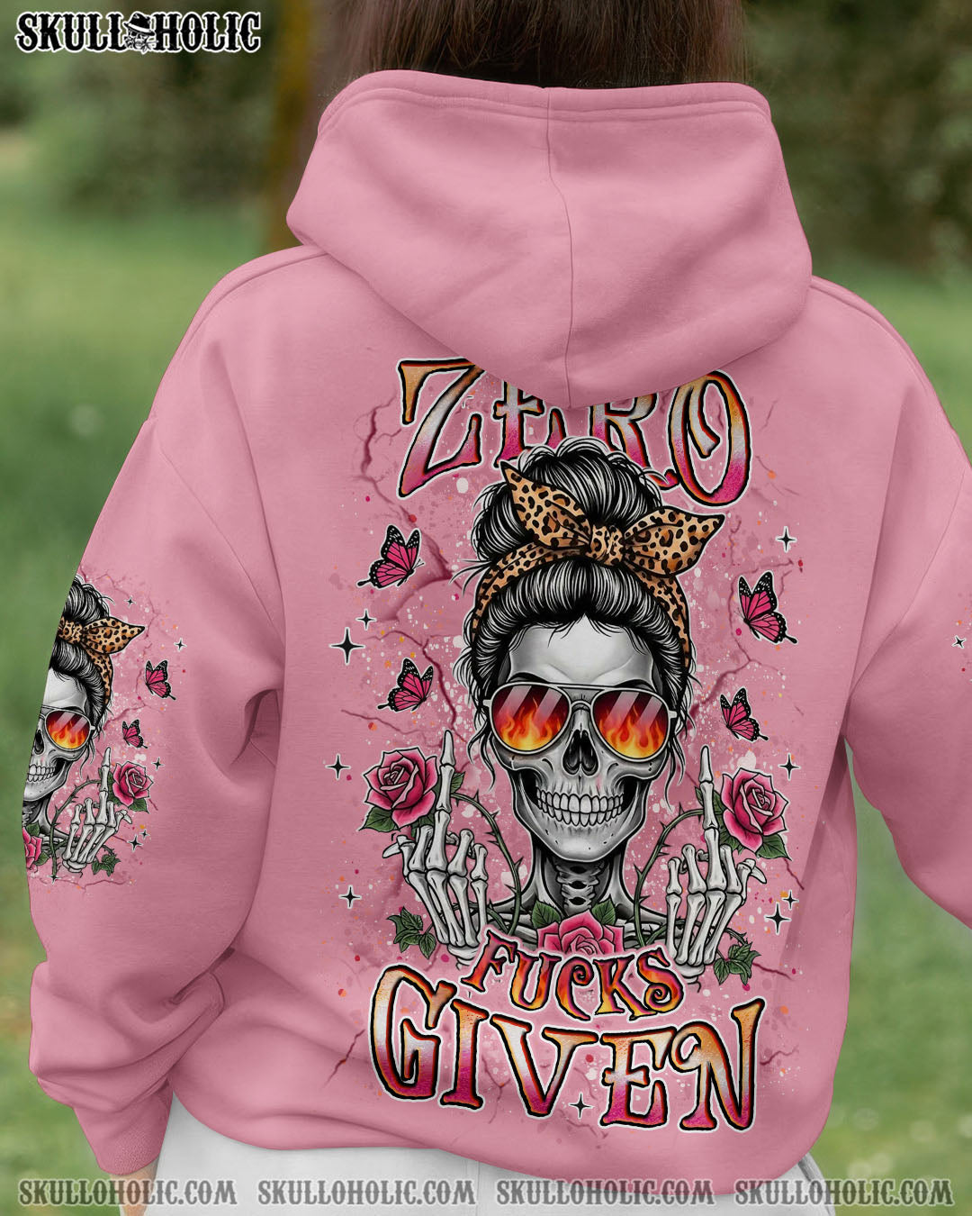 BLISSCORNERS BE CAREFUL MESSY BUN ALL OVER PRINT
